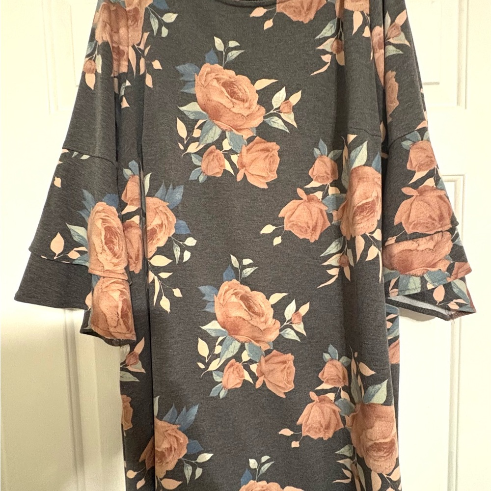 Alyx Floral Pocket Dress w/ Bell Sleeves
